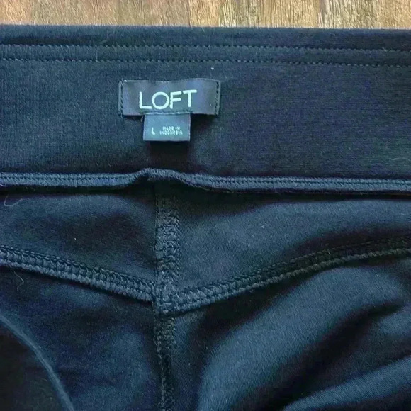 Ann Taylor Loft Stretch Black Pants Women’s Size Large - Picture 2 of 8